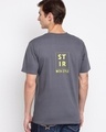 Shop Men's Grey Typography T-shirt-Front