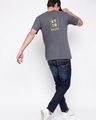 Shop Men's Grey Typography T-shirt