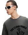 Shop Men's Grey Unpredictable Graphic Printed Oversized T-shirt