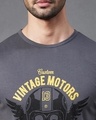 Shop Men's Grey Vintage Motors Graphic Printed Slim Fit T-shirt