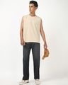Shop Men's Grey Washed Baggy Fit Mid-Rise Jeans-Full
