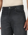 Shop Men's Grey Washed Baggy Fit Mid-Rise Jeans