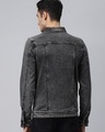 Shop Men's Grey Washed Denim Jacket-Design