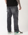 Shop Men's Grey Baggy Fit Washed Cargo Mid-Rise Jeans-Design
