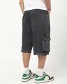 Shop Men's Grey Washed Straight Fit Cargo Shorts-Design