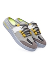 Shop Men's Grey & Yellow Sneakers-Front