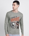 Shop Men's Grey Young & Reckless T-shirt-Front