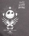 Shop Men's Grey Your Worst Nightmare Graphic Printed Oversized Sweatshirt