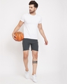 Shop Men's Grey Zipper Pocket Shorts-Front