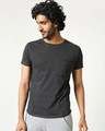 Shop Men's Half Sleeve Anthra Melange Pocket T-Shirt-Front