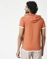 Shop Men's Half Sleeve Hoodie T-Shirt-Full