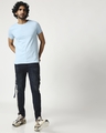 Shop Men's Half Sleeve Melange Cut & Sew T-Shirt