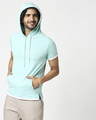 Shop Men's Half Sleeve Melange Hoodie T-Shirt-Design
