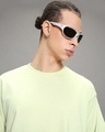 Shop Men's Green Oversized T-shirt