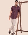 Shop Men's Half Sleeves Printed Relaxed Fit Shirt-Front