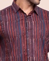 Shop Men's Half Sleeves Printed Relaxed Fit Shirt