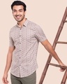 Shop Men's Half Sleeves Printed Shirt-Front