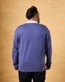 Shop Men's Purple Hogwards Text Graphic Printed Oversized Plus Size Polo T-shirt-Design
