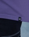 Shop Men's Purple Hogwards Graphic Printed Oversized Polo T-shirt