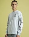 Shop Men's Ice Melt Blue Electric Love Graphic Printed Oversized T-shirt