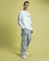 Shop Men's Ice Melt Blue Electric Love Graphic Printed Oversized T-shirt