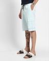 Shop Men's Blue Over Dyed Cargo Shorts-Design