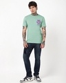 Shop Men's Iceberg Green Best Buds Graphic Printed T-shirt-Full