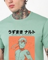 Shop Men's Iceberg Green Dattebayo Graphic Printed T-shirt