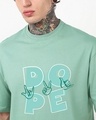 Shop Men's Iceberg Green Dope Graphic Printed Oversized T-shirt