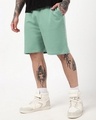 Shop Men's Iceberg Green Oversized Shorts-Design
