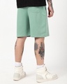 Shop Men's Iceberg Green Oversized Shorts-Full