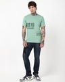 Shop Men's Iceberg Green Survived Graphic Printed T-shirt-Full