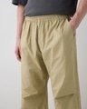 Shop Men's Beige Oversized Parachute Pants