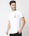 Shop Men's Indigo Printed White Skate Cut T-Shirt-Design