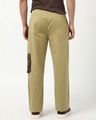 Shop Men's Irish Cream Color Block Straight Fit Cargo Pants-Design