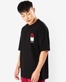 Shop Men's Black Itachi Uchiha Graphic Printed Oversized T-shirt-Design