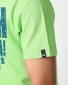 Shop Men's Jade Lime Green Yeah Nah Typography T-shirt