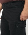 Shop Men's Jet Black Baggy Oversized Plus Size Cargo Pants