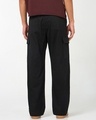 Shop Men's Jet Black Graphic Printed Straight Fit Cargo Pants-Design