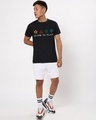 Shop Men's Jet Black Dare To Play Graphic Printed T-shirt-Full
