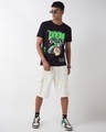 Shop Men's Jet Black Doom Graphic Printed T-shirt-Full