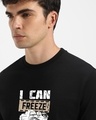 Shop Men's Jet Black Freeze Time Graphic Printed T-shirt