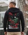 Shop Men's Jet Black Trailblazer Graphic Printed Hoodies-Front