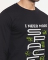 Shop Men's Jet Black I Need More Space Graphic Printed T-shirt