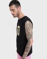 Shop Men's Jet Black Just Do It Typography Oversized Vest-Design