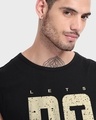 Shop Men's Jet Black Just Do It Typography Oversized Vest-Full