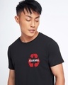 Shop Men's Jet Black Karma Recycle Graphic Printed T-shirt