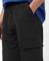 Shop Men's Jet Black Oversized Cargo Pants