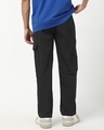 Shop Men's Jet Black Cargo Pants-Design