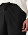 Shop Men's Jet Black Oversized Parachute Pants